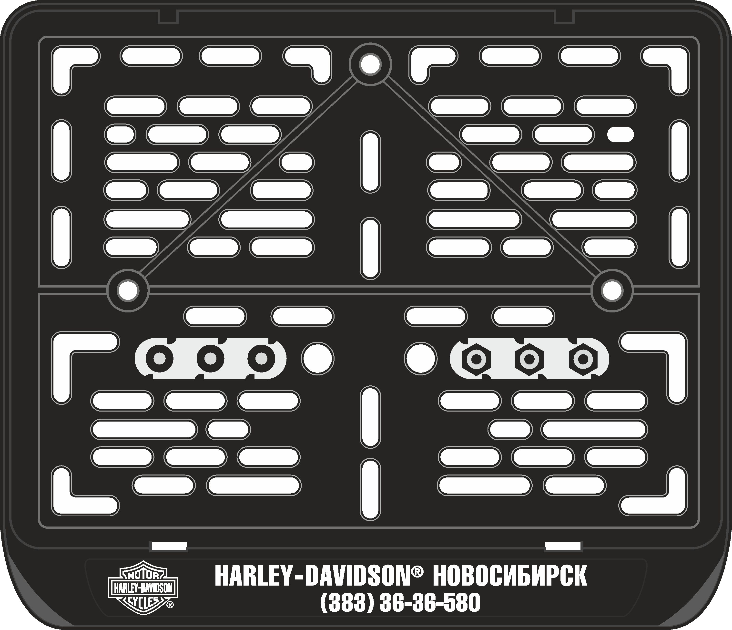 Рамка под номерной знак Harley Davidsoh Новосибирск